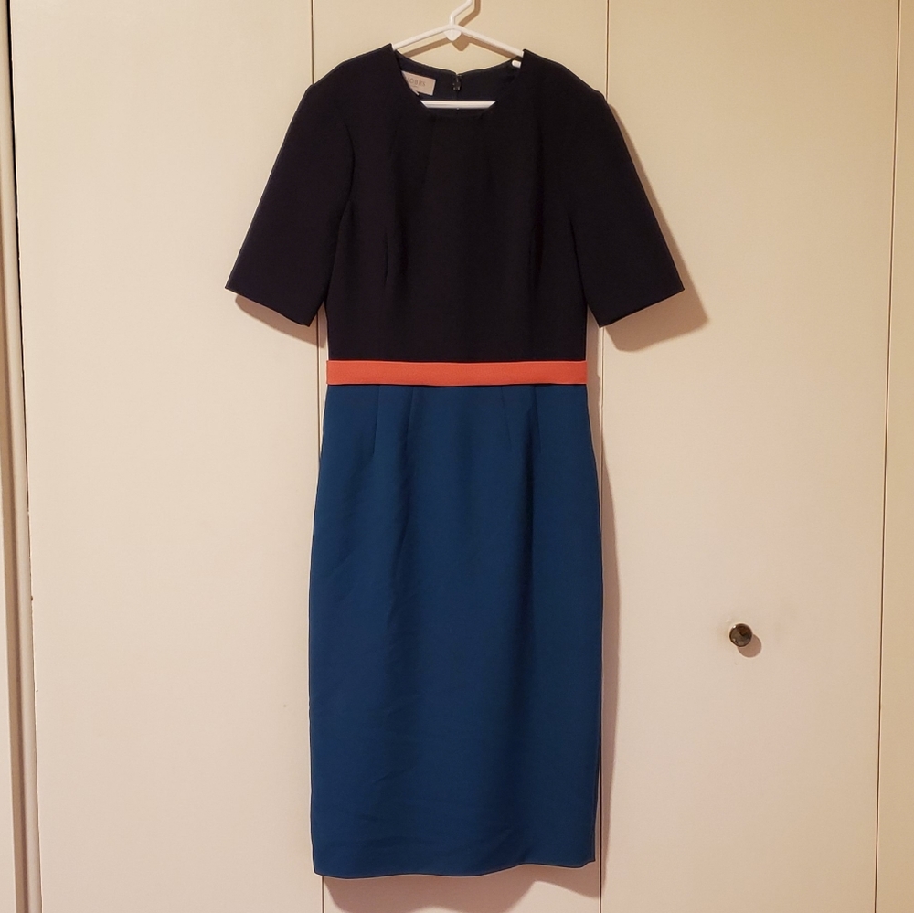 Hobbs London Colorblock Sheath Dress sz 4